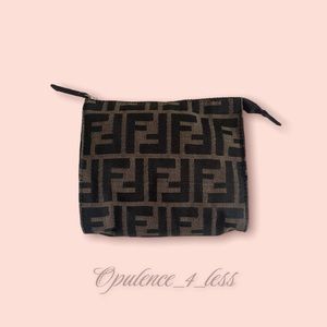 Fendi Monogram Cosmetic Case/Clutch